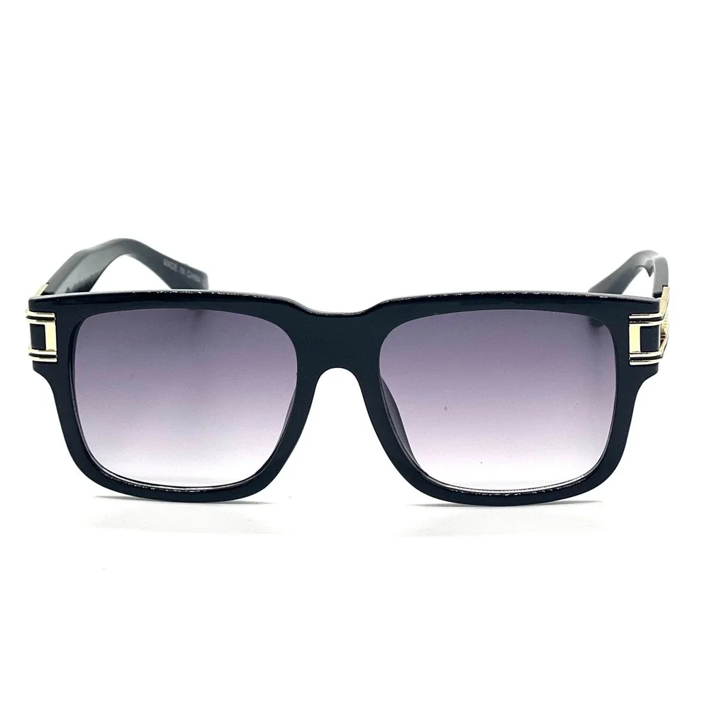 Women Rectangular Square Sunglasses Black Gradient Lens Female Ladys Girl Shades